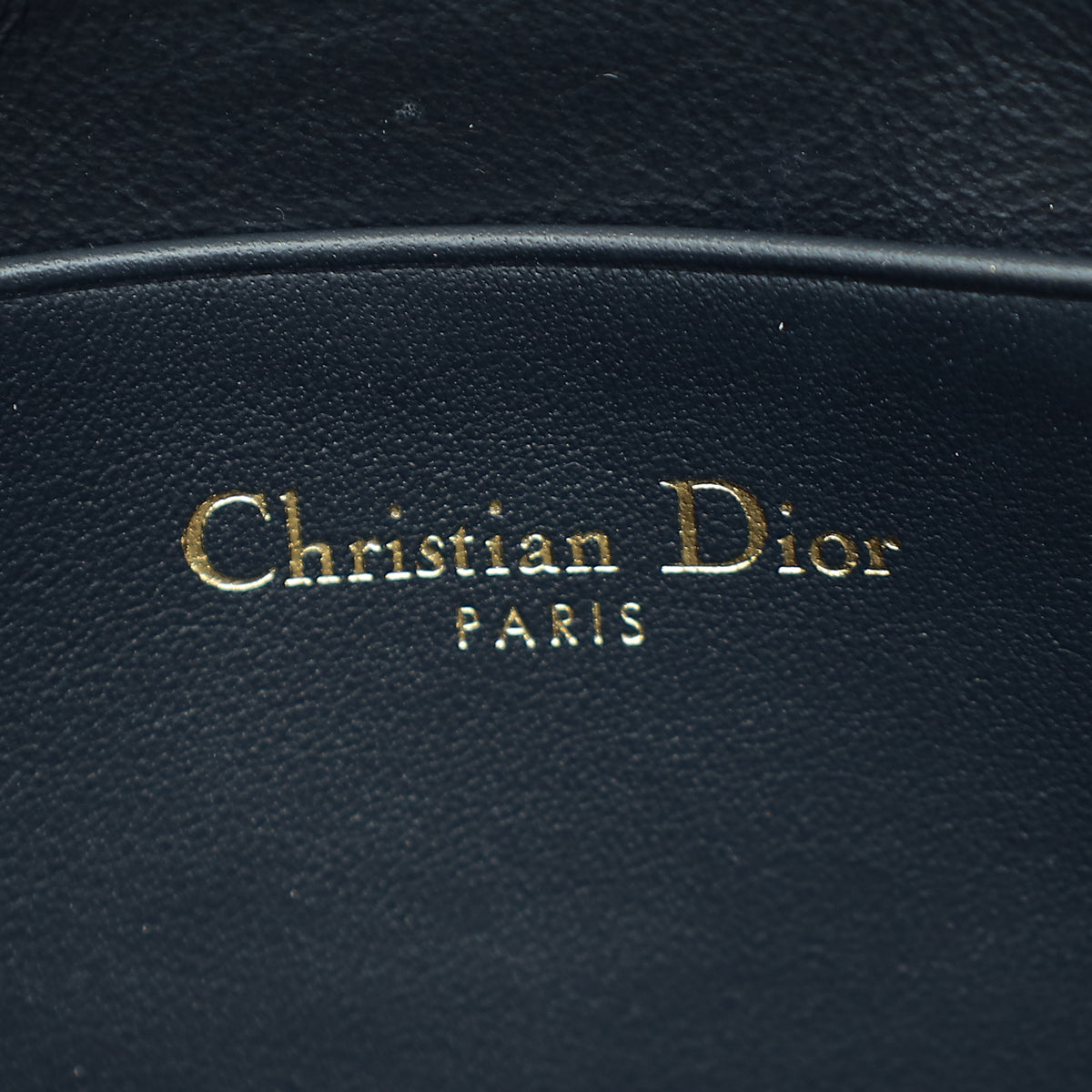 Christian Dior Navy Blue Oblique Saddle Pouch Clutch