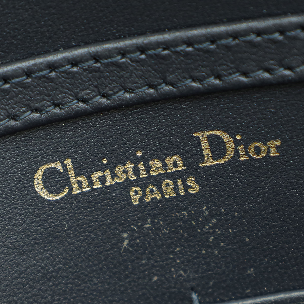 Christian Dior Champaign Diorama Microcannage Wallet On Chain