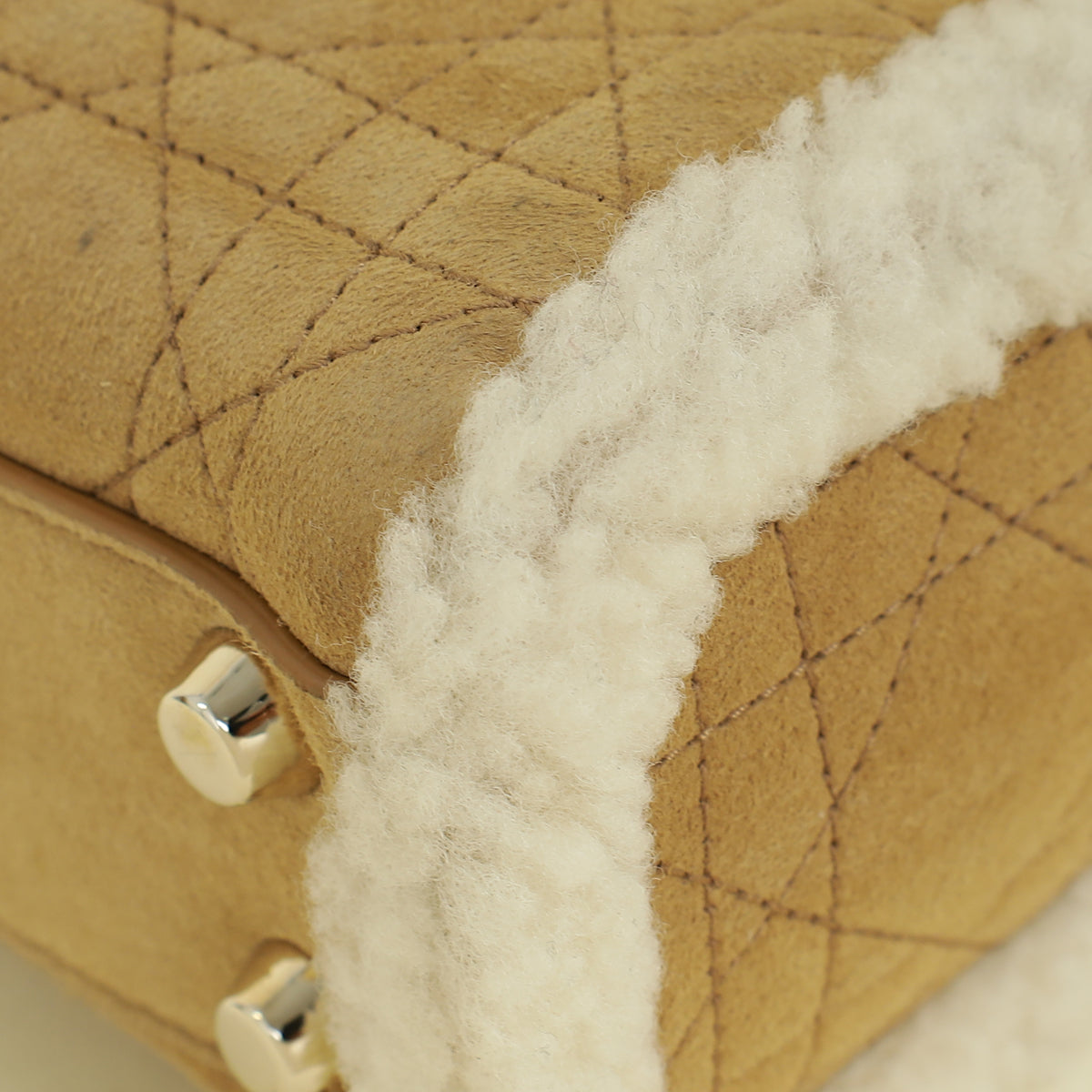 Christian Dior Beige Lady Dior Mini Bag