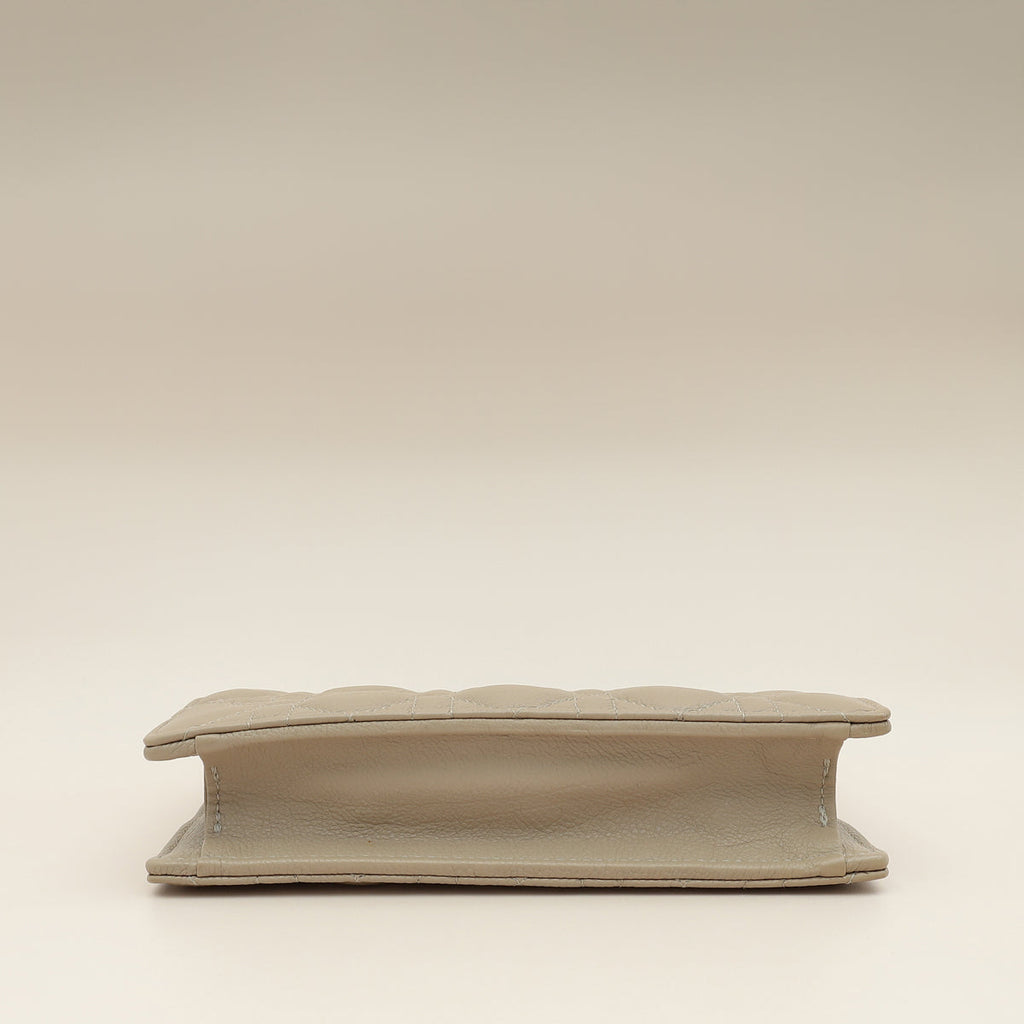 Christian Dior Sand Supple Caro Every Dior Cannage Pouch