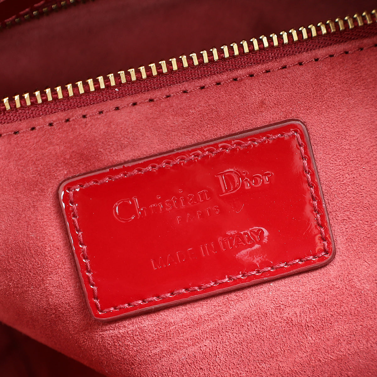 Christian Dior Cherry Red Lady Dior Small Bag