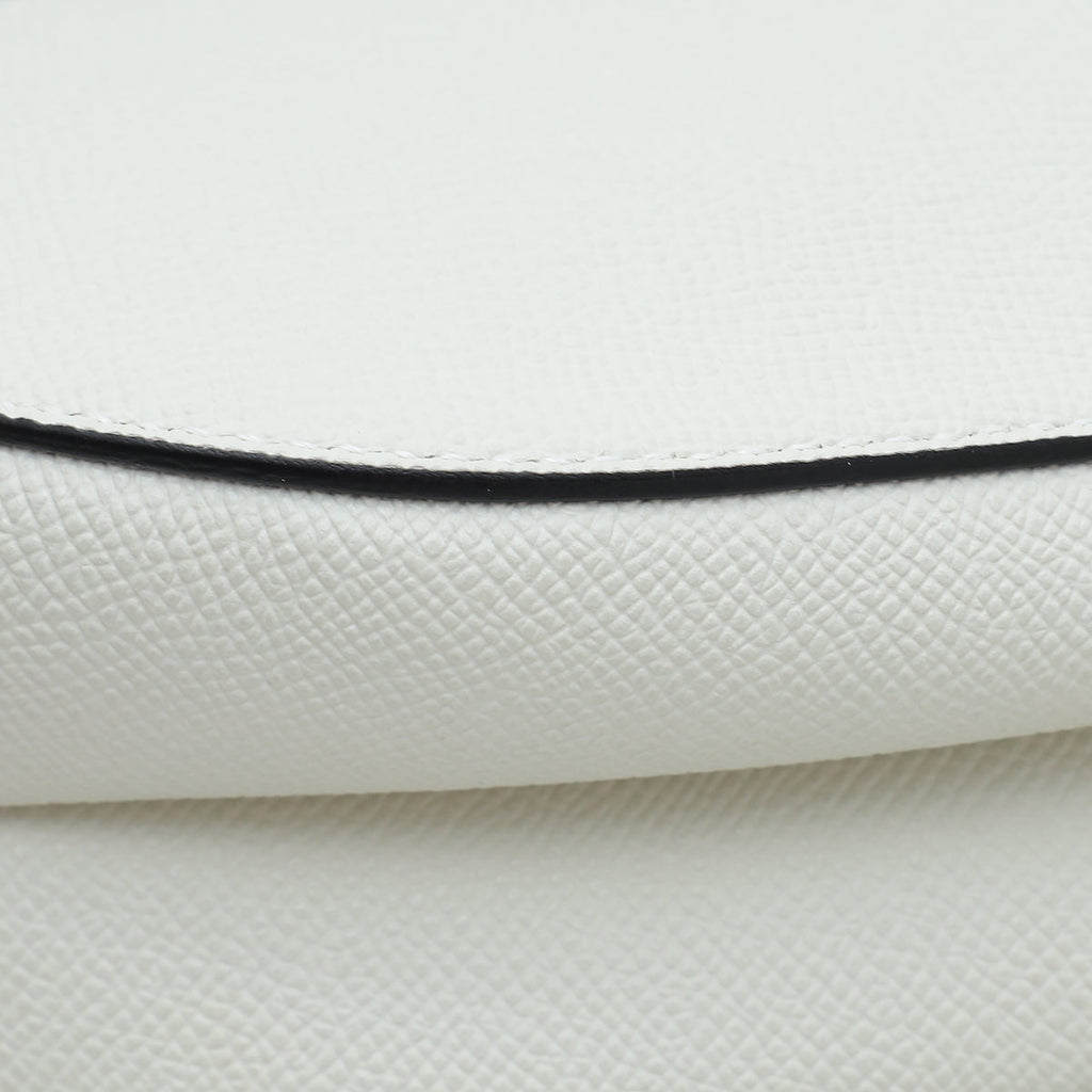 Christian Dior White Saddle Medium Bag