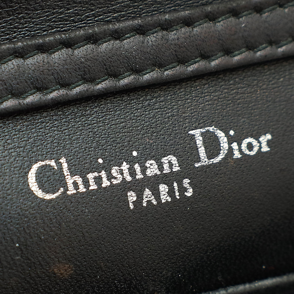 Christian Dior Black Diorama Wallet On Chain
