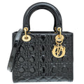 Christian Dior Black Lady Dior Medium Bag