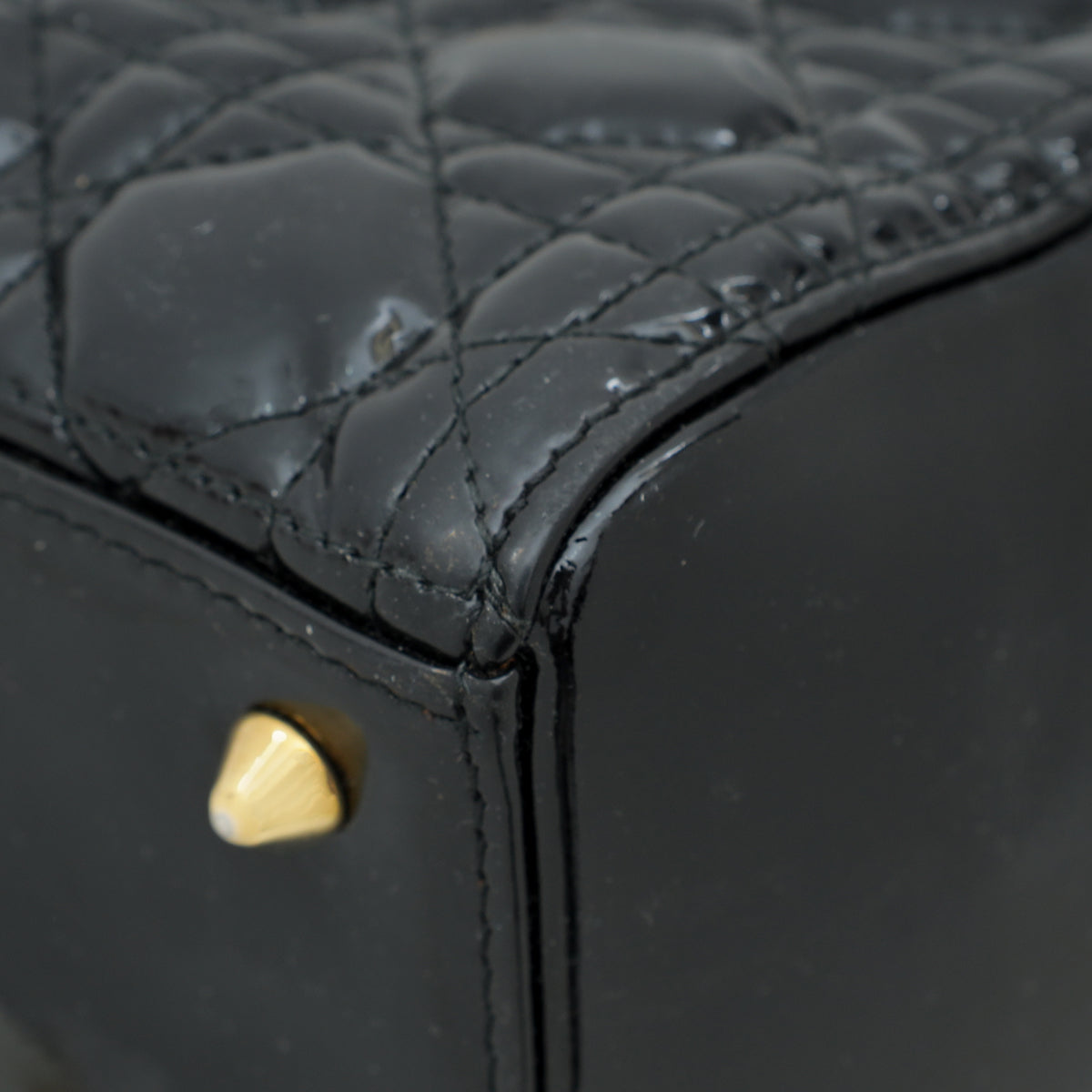 Christian Dior Black Lady Dior Medium Bag