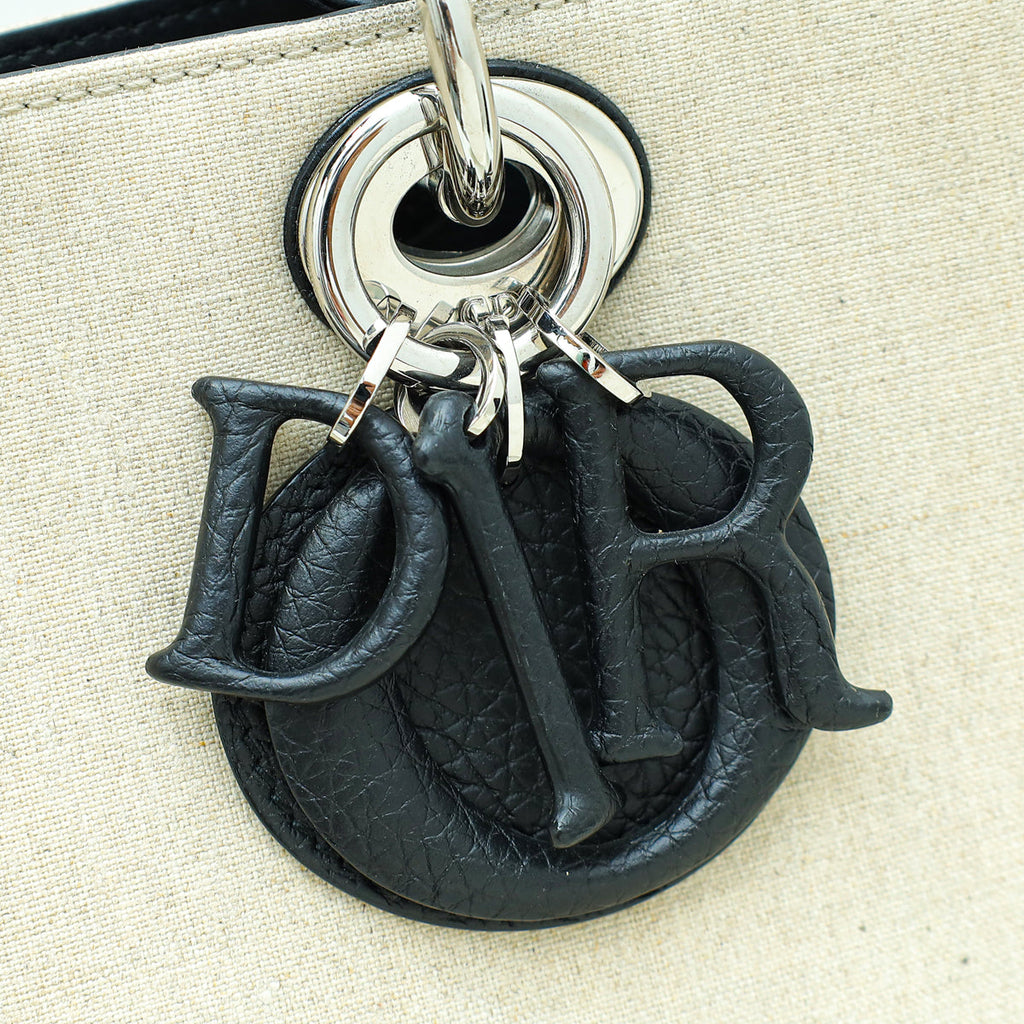 Christian Dior Bicolor Diorissimo Tote Etoile Medium Bag