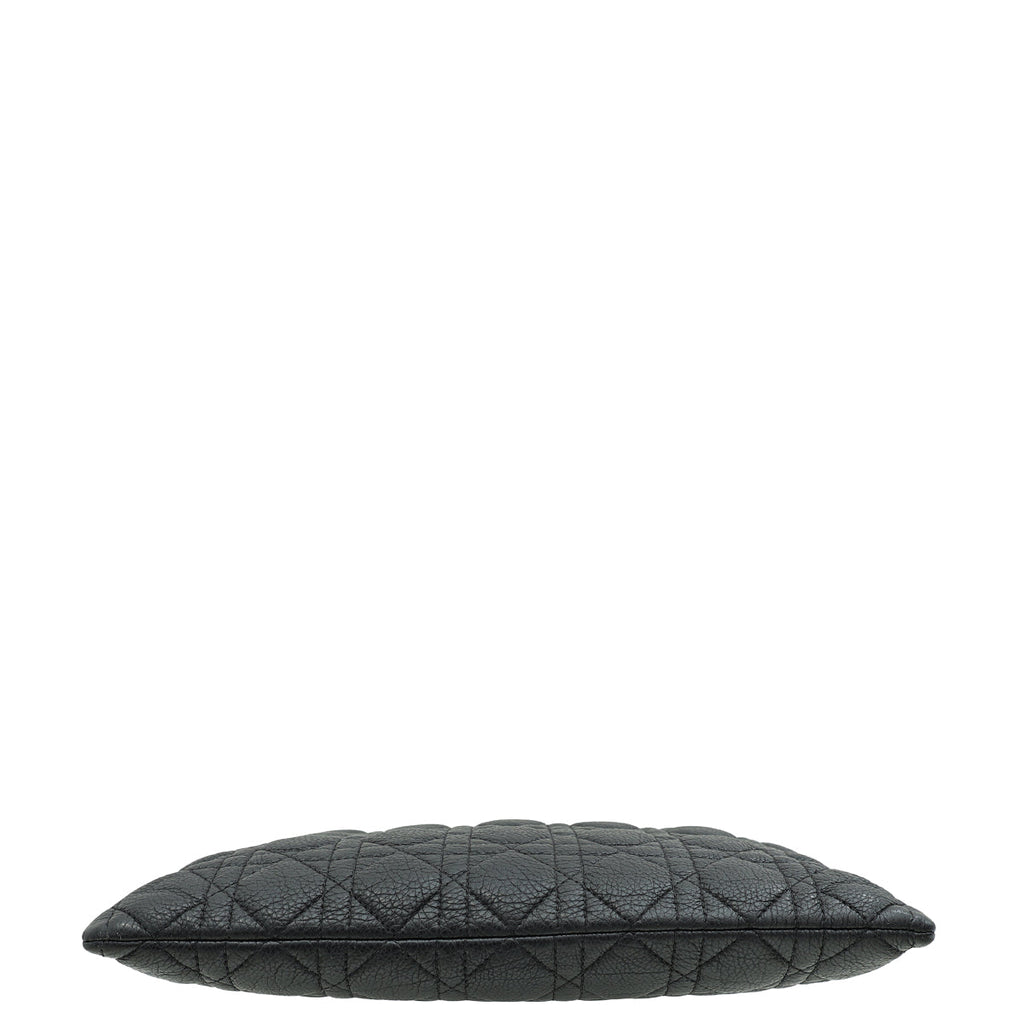 Christian Dior Black Cannage Caro Daily Large Pouch
