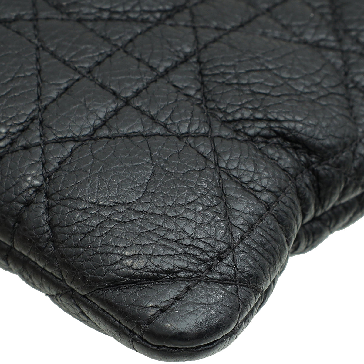 Christian Dior Black Cannage Caro Daily Large Pouch