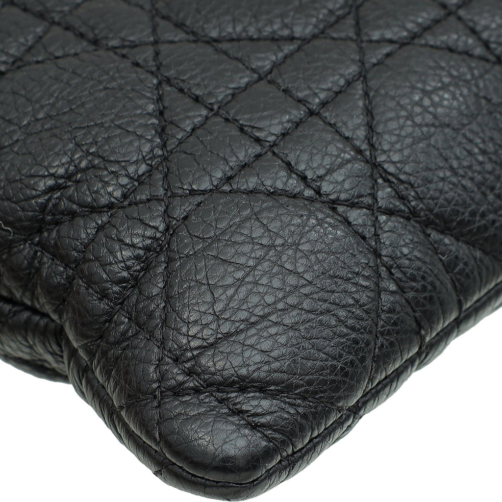 Christian Dior Black Cannage Caro Daily Large Pouch