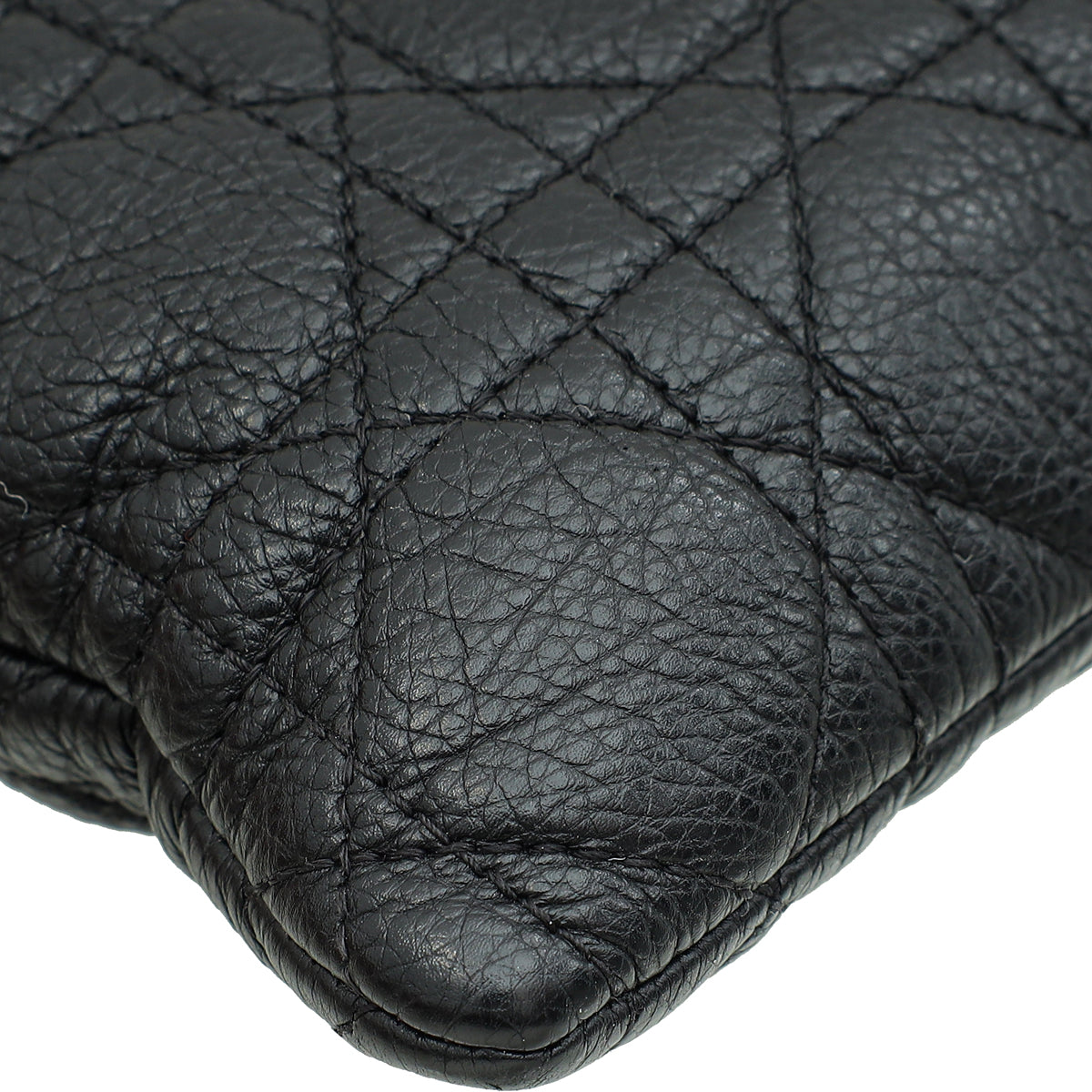 Christian Dior Black Cannage Caro Daily Large Pouch