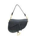 Christian Dior Black Saddle Medium Bag