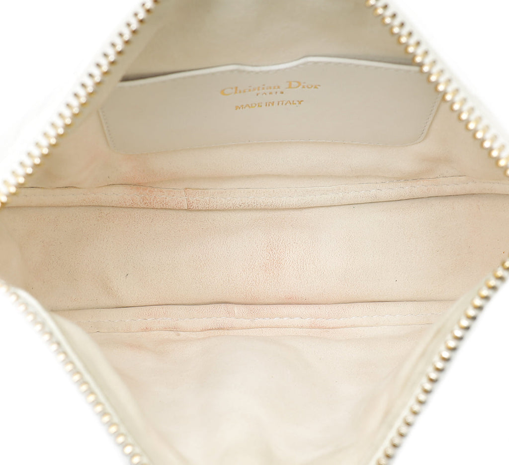 Christian Dior White Vibe Hobo Small Bag