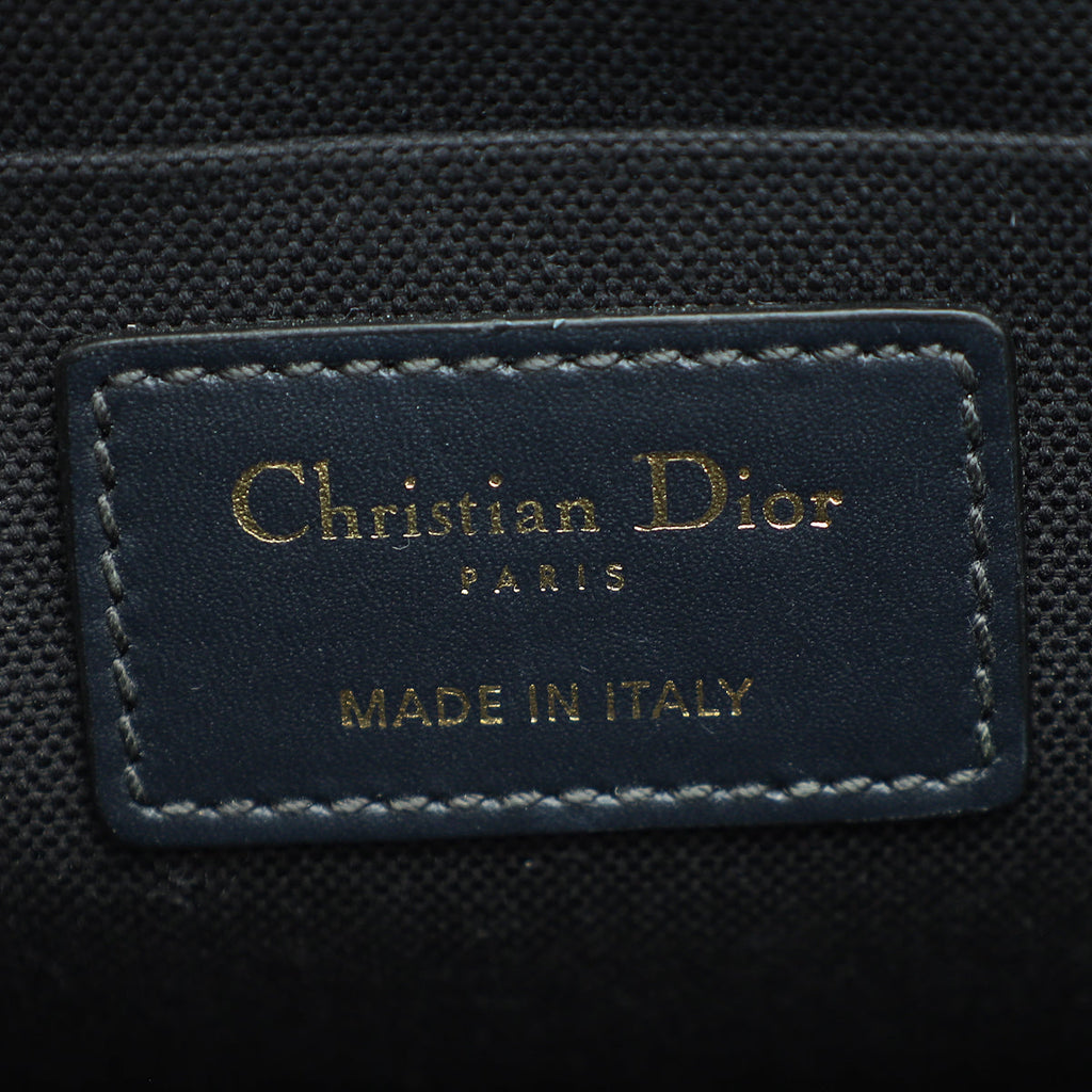 Christian Dior Blue Oblique 30 Montaigne Box Shoulder Bag