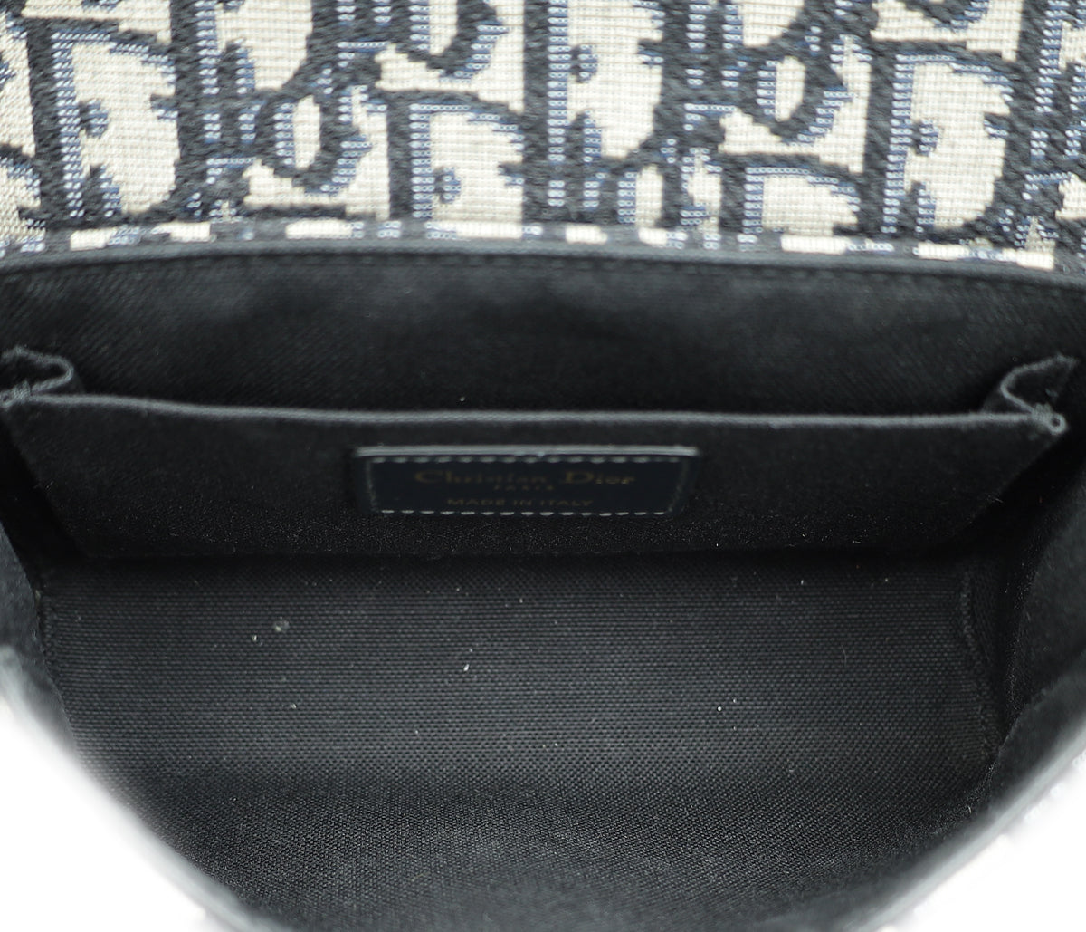 Christian Dior Blue Oblique 30 Montaigne Box Shoulder Bag