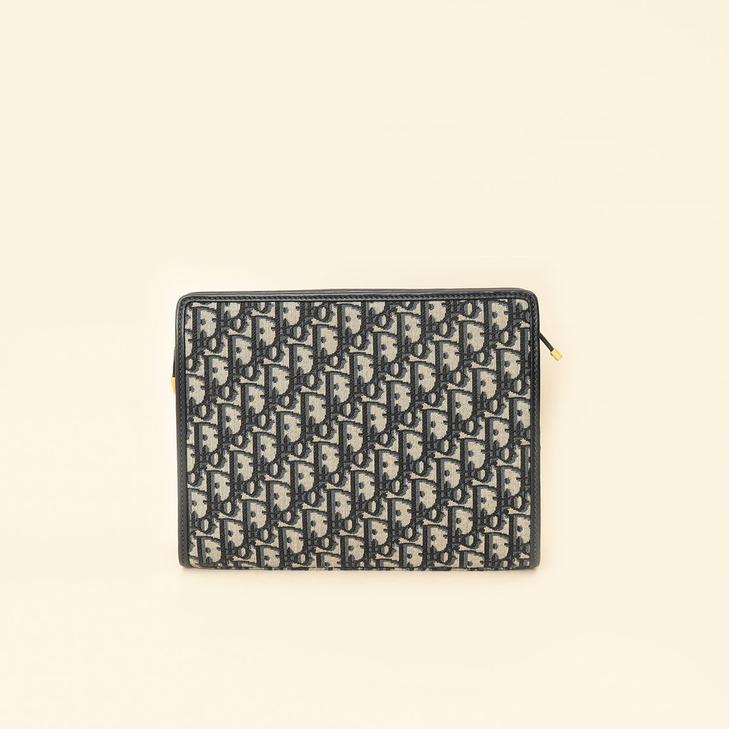 Christian Dior Navy Oblique 30 Montaigne Dea Pouch