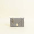 Christian Dior Grey Diorama Chain Wallet