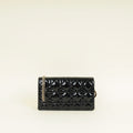 Christian Dior Black Lady Dior Chain Pouch Clutch