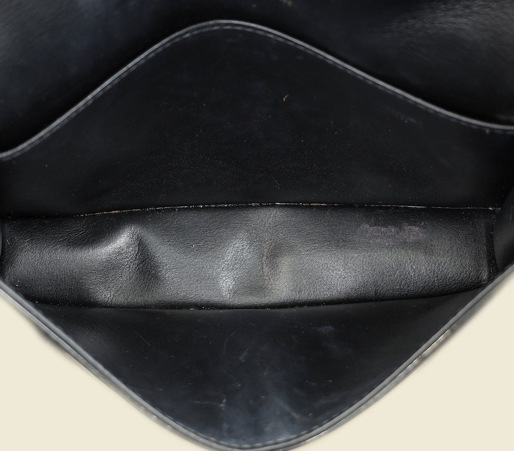 Christian Dior Black Lady Dior Chain Pouch Clutch