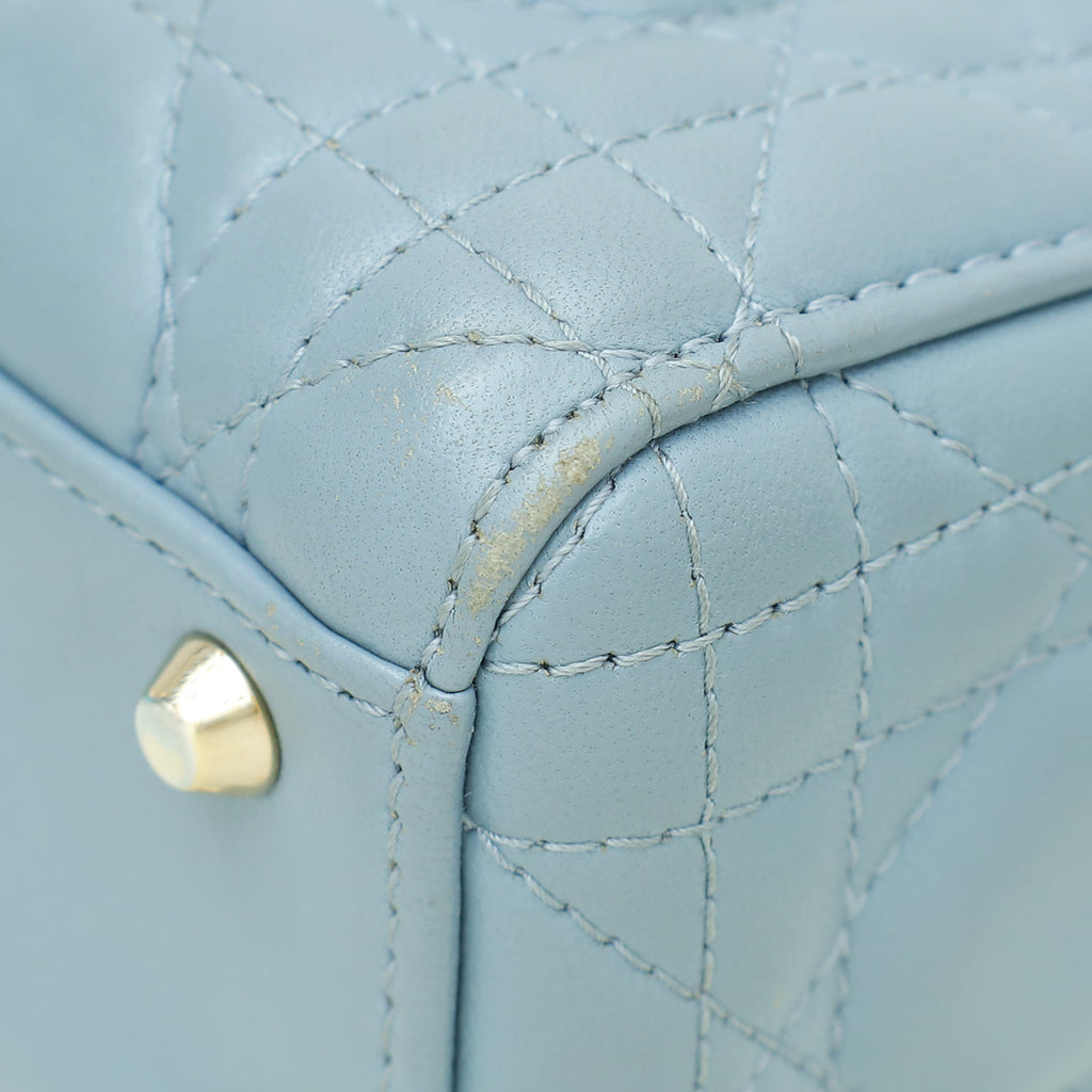 Christian Dior Coud Blue Chain Mini Lady Dior Bag