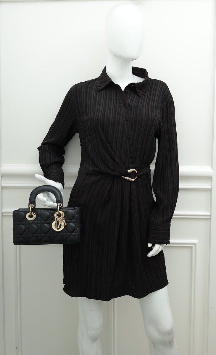 Christian Dior Black Cannage Lady D-Joy Small Bag