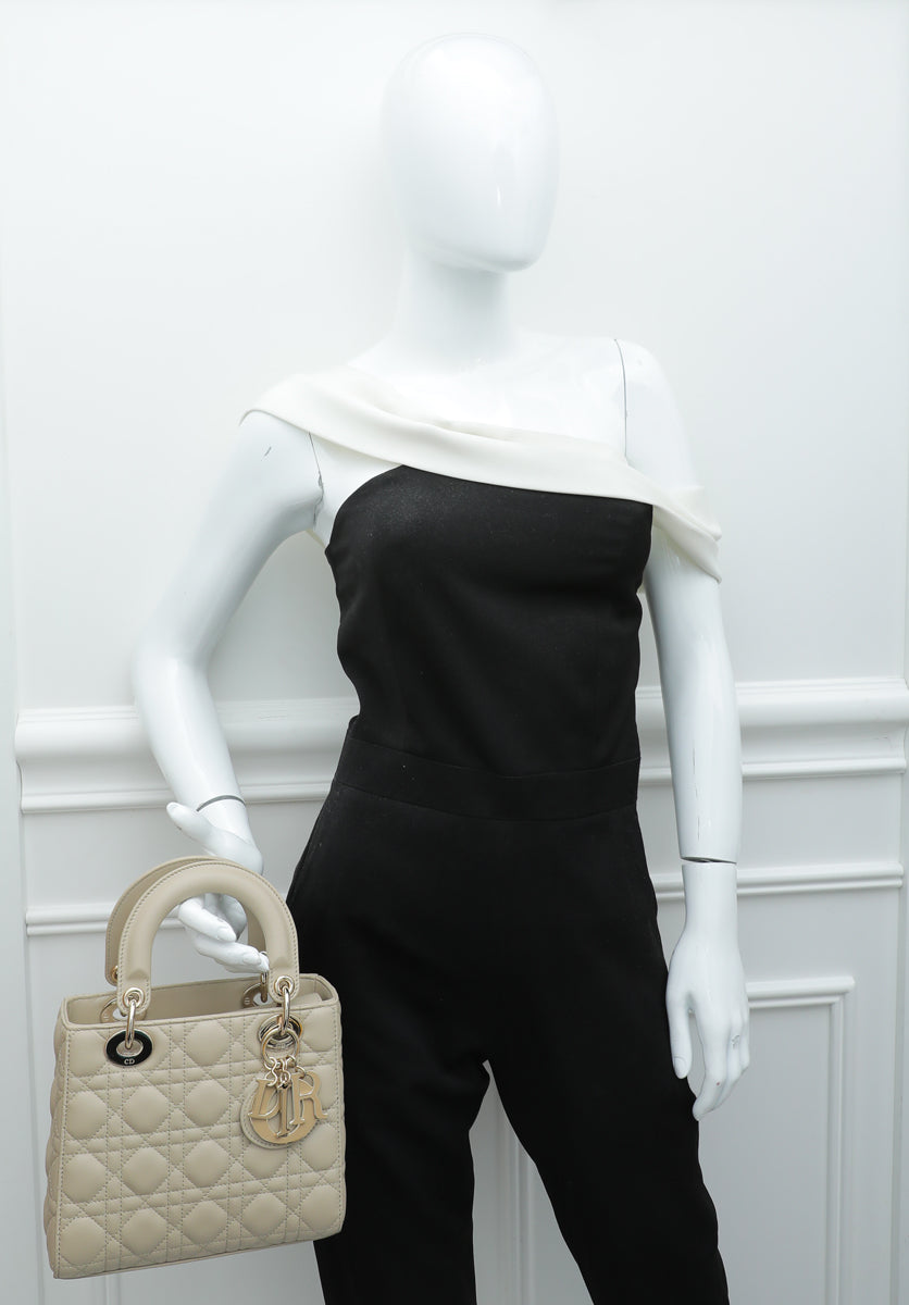 Christian Dior Beige Lady Dior Bag