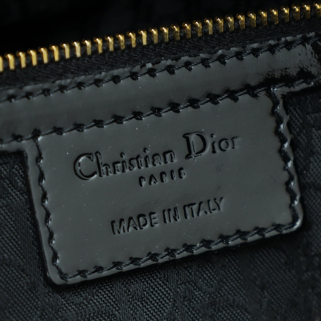 Christian Dior Black Lady Dior Large Bag