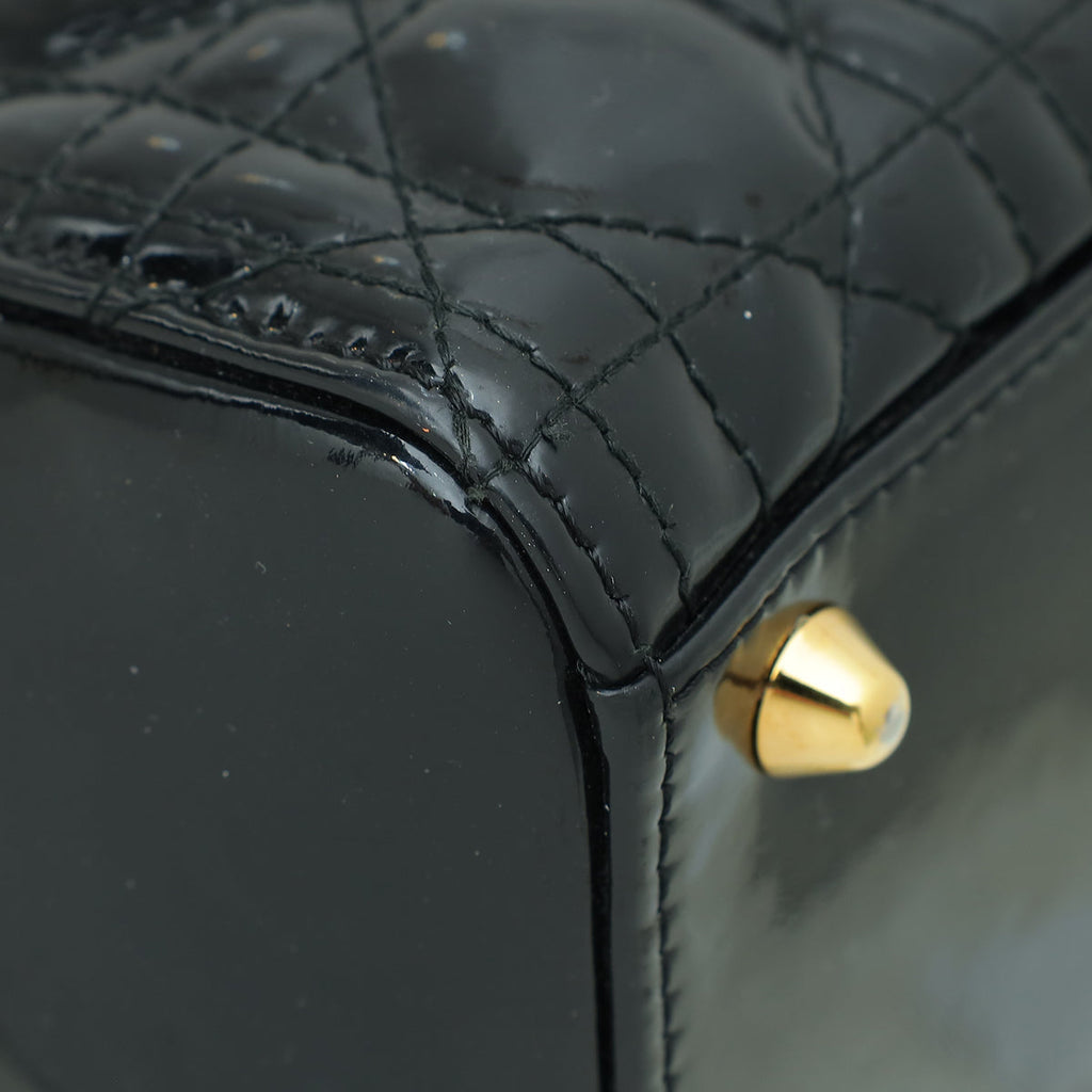 Christian Dior Black Lady Dior Large Bag
