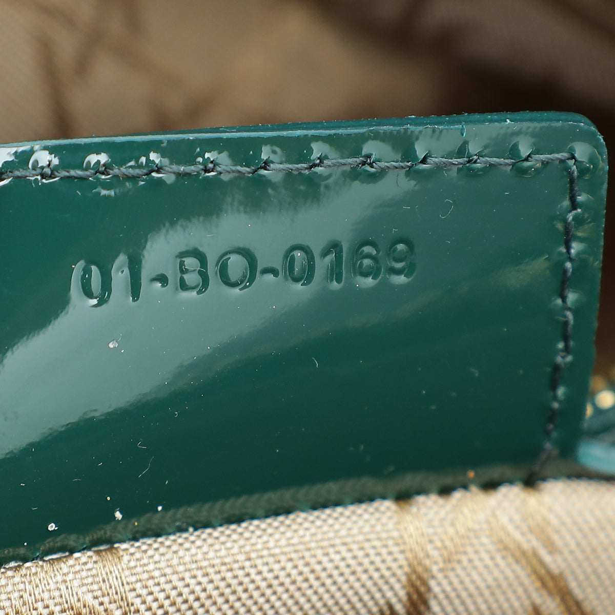 Christian Dior Green Lady Dior Medium Bag