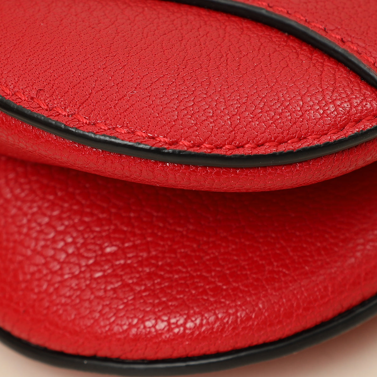 Christian Dior Red Micro Saddle Bag