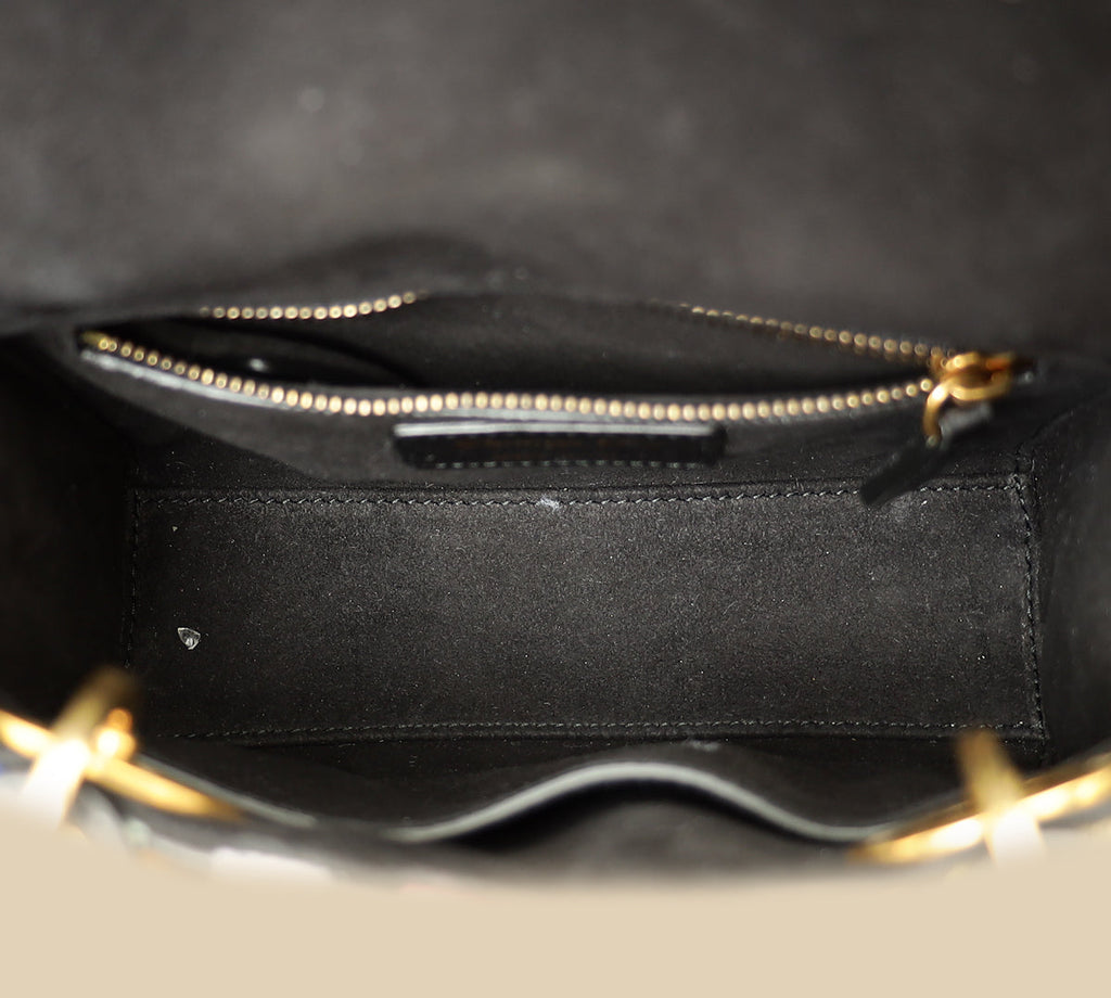 Christian Dior Multicolor Lady Dior Mini Embroidered Bag