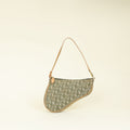 Christian Dior Bicolor Oblique Saddle Mini Pochette