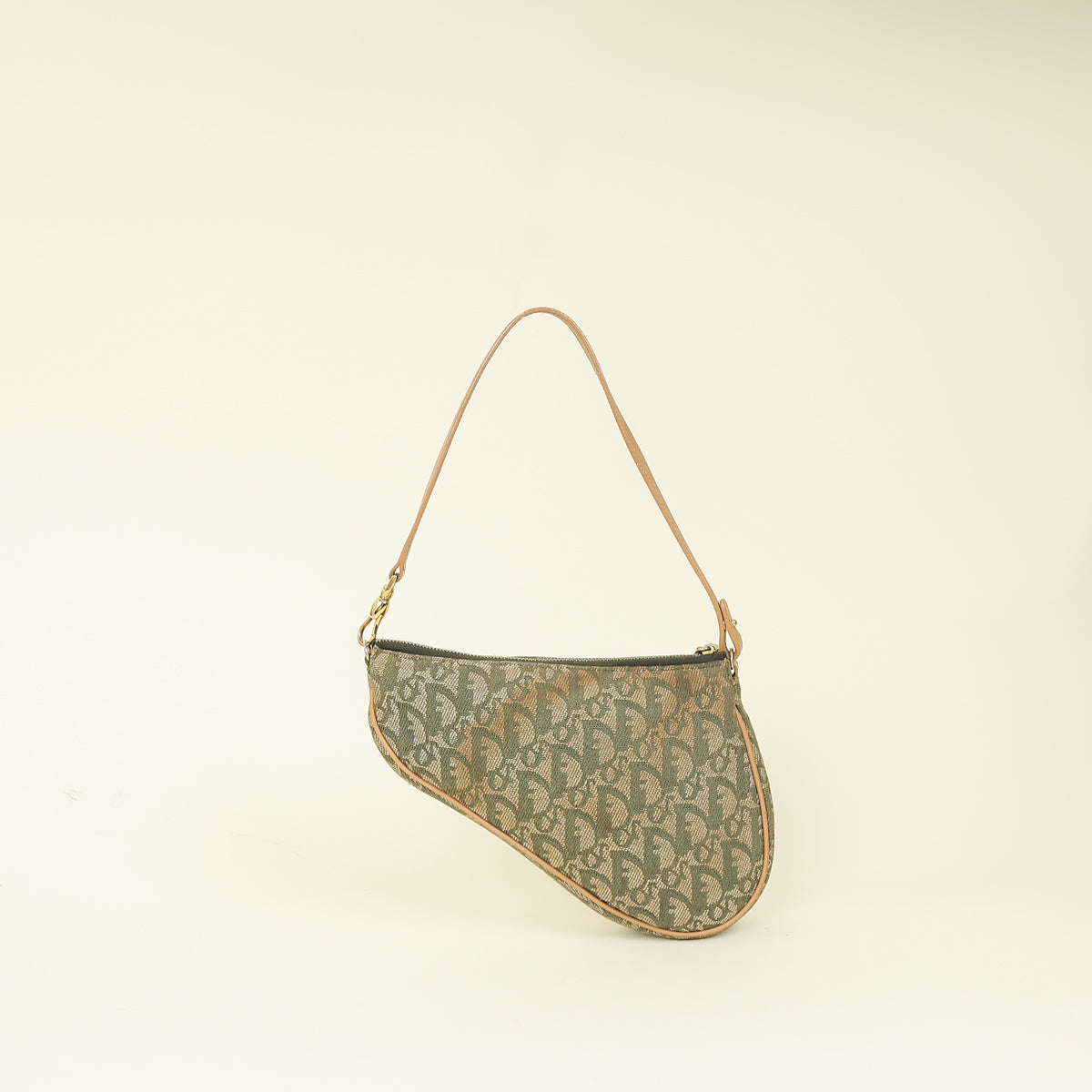 Christian Dior Bicolor Oblique Saddle Mini Pochette