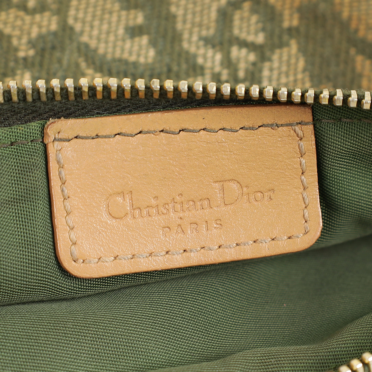 Christian Dior Bicolor Oblique Saddle Mini Pochette