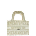 Christian Dior Bicolor Metallic Oblique Book Tote Mini Bag