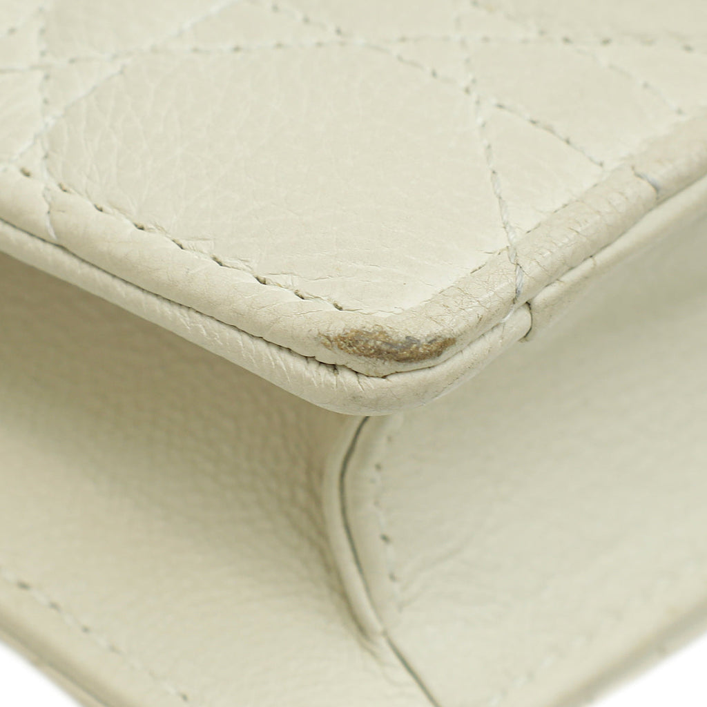 Christian Dior White Caro Every Dior Pouch