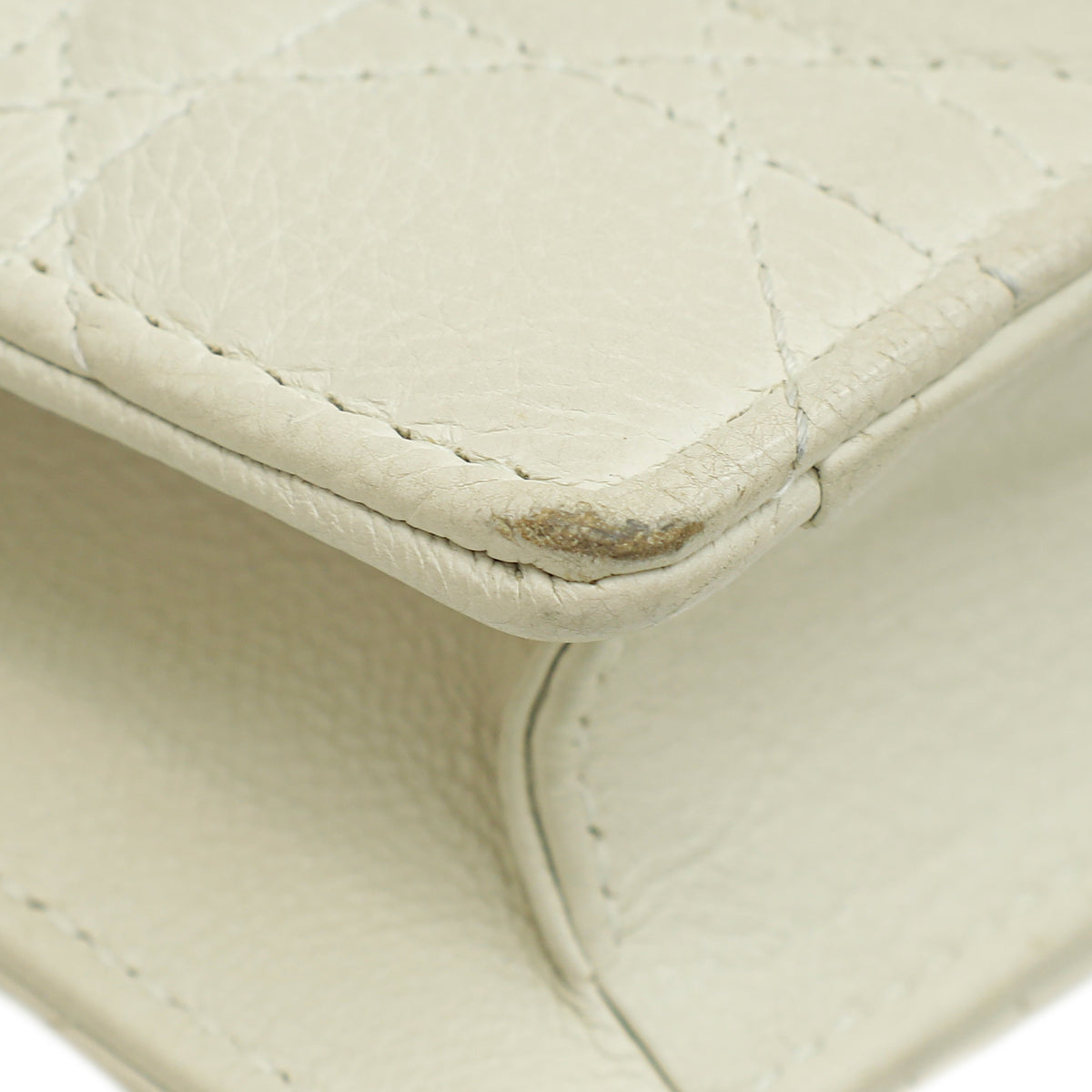Christian Dior White Caro Every Dior Pouch