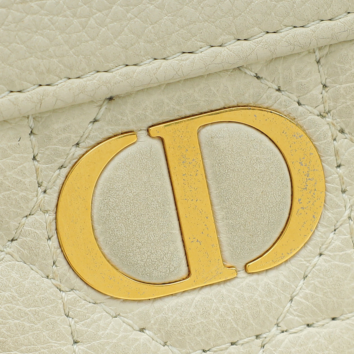 Christian Dior White Caro Every Dior Pouch