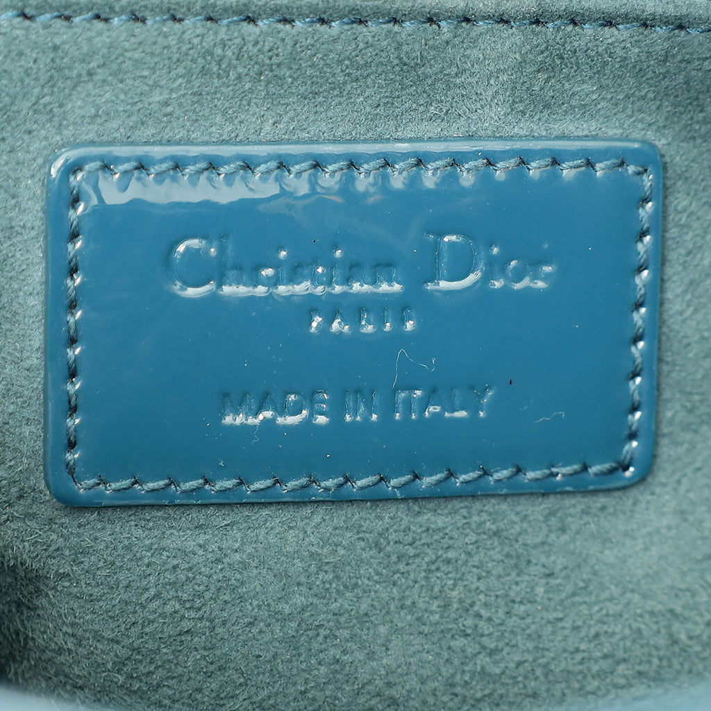 Christian Dior Petrol Blue Lady Dior Small Bag