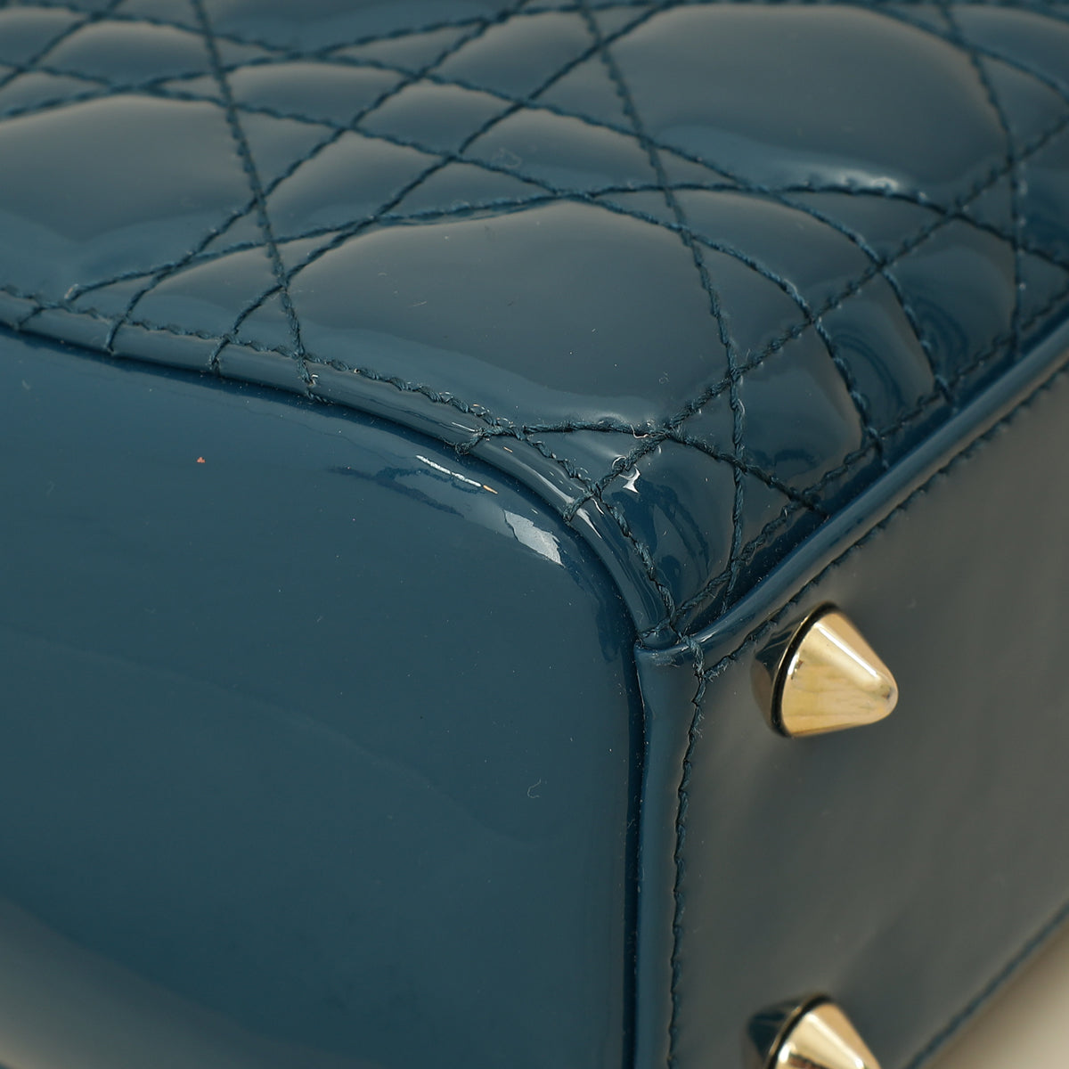 Christian Dior Petrol Blue Lady Dior Small Bag