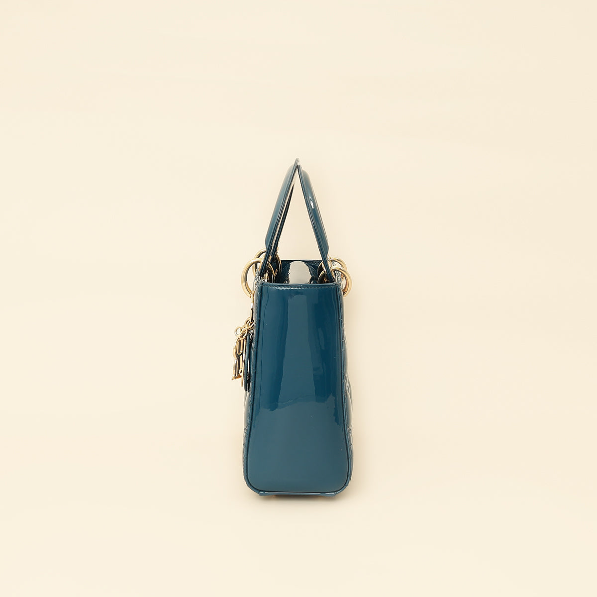 Christian Dior Petrol Blue Lady Dior Small Bag