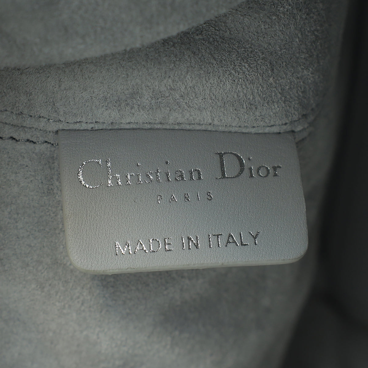 Christian Dior Stone Grey Macrocannage Toujours Medium Bag