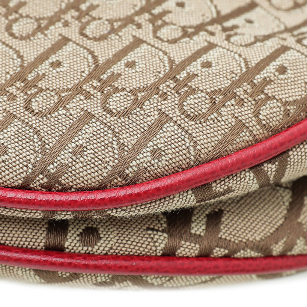 Christian Dior Multicolor Rasta Saddle Oblique Medium Bag