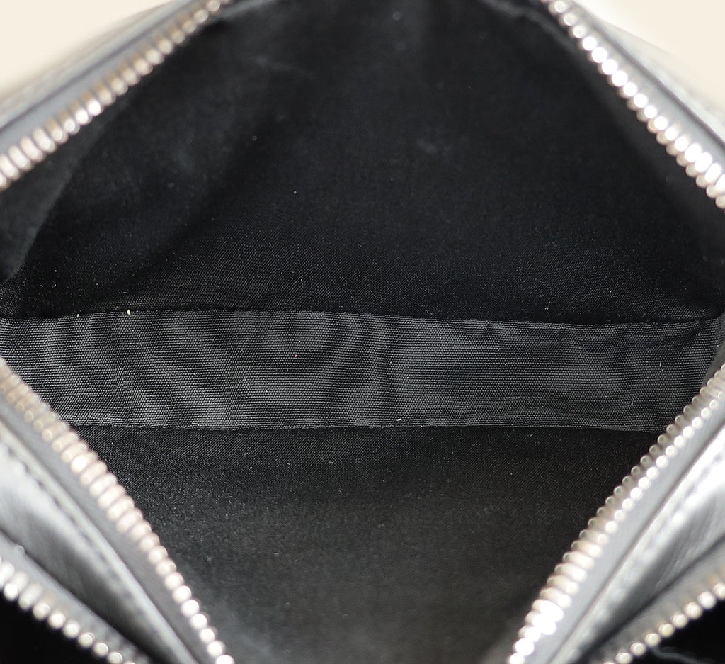 Christian Dior Bicolor CD Diamond Print Messenger Pouch
