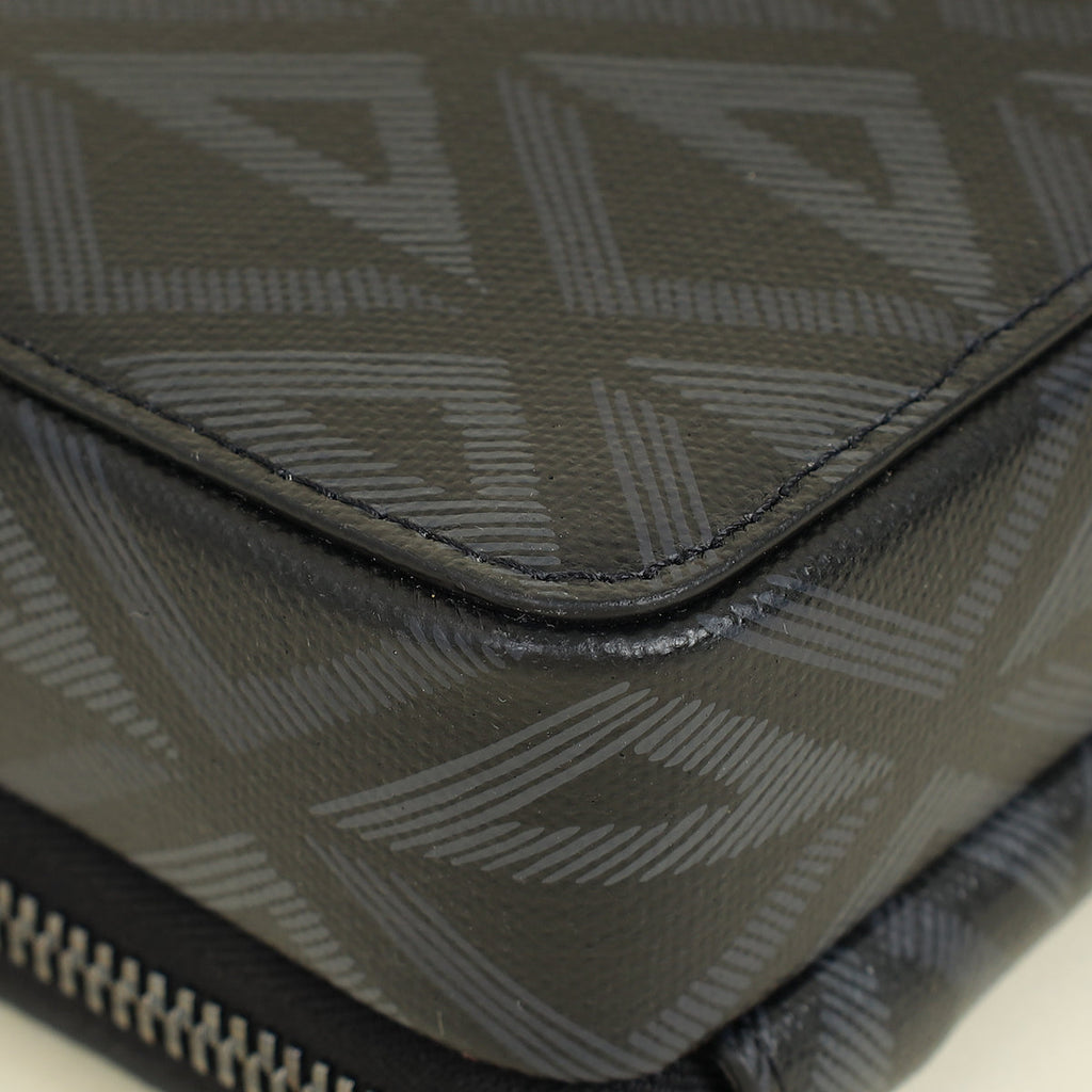 Christian Dior Bicolor CD Diamond Print Messenger Pouch