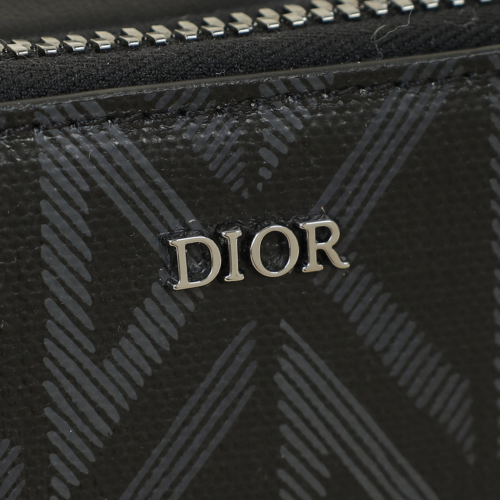 Christian Dior Bicolor CD Diamond Print Messenger Pouch