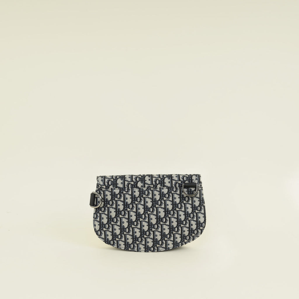 Christian Dior Oblique Saddle Messenger Crossbody Bag