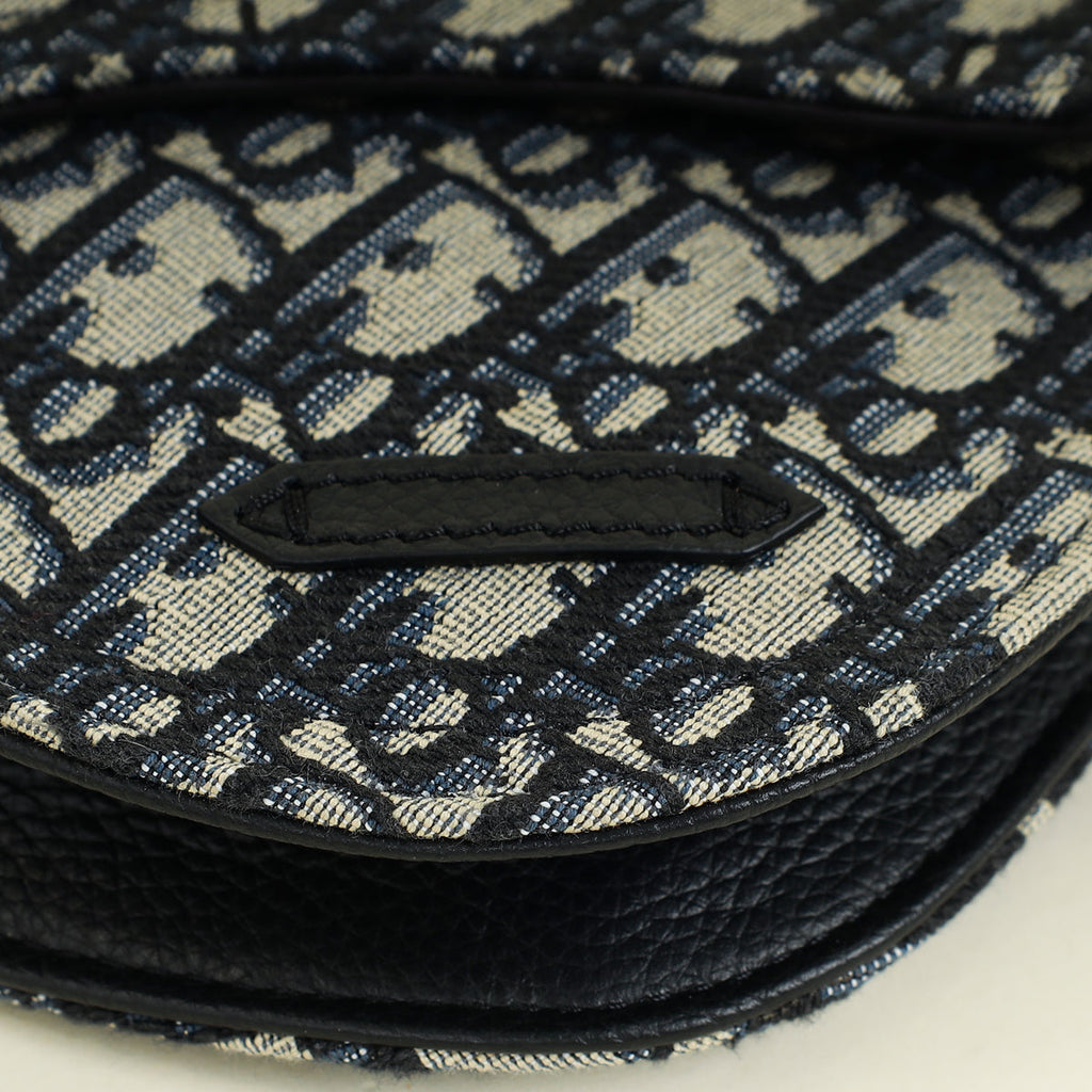 Christian Dior Oblique Saddle Messenger Crossbody Bag
