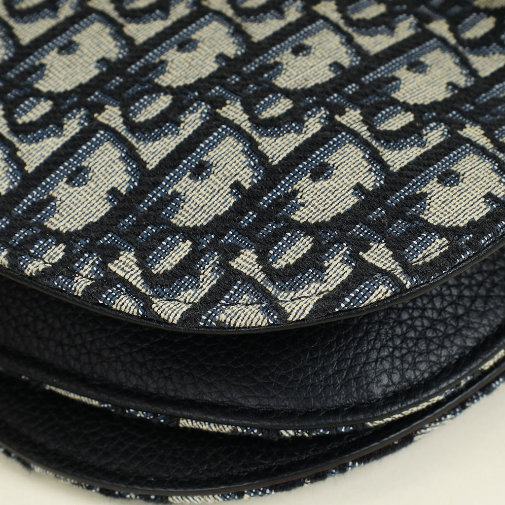 Christian Dior Oblique Saddle Messenger Crossbody Bag