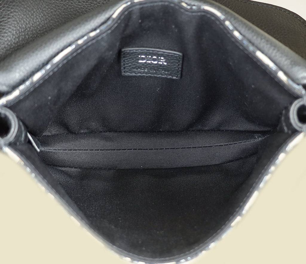 Christian Dior Oblique Saddle Messenger Crossbody Bag