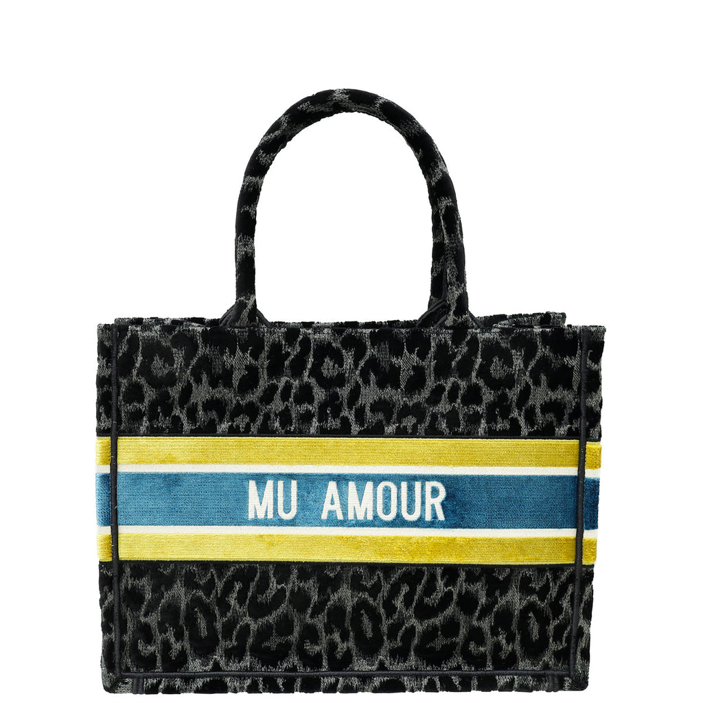 Christian Dior Bicolor Mizza Medium Book Tote Bag